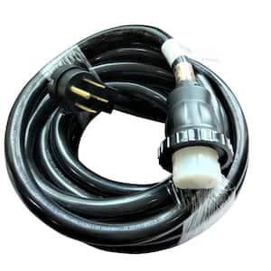 25 ft. 6/3+8/1 4-Wire RV/Marine 50 Amp 125/250-Volt Extension Cord 14-50P Plug to SS2-50R Twist Lock Receptacle