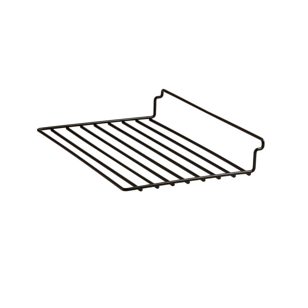 12 in. W x 8 in. D Black Straight Wire Shelf (Pack of 6)
