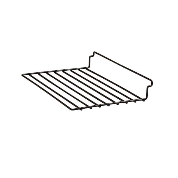 Econoco 12 in. W x 8 in. D Black Straight Wire Shelf (Pack of 6)