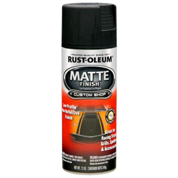 Rust-Oleum Automotive 12 oz. Black Matte Finish Car Spray Paint