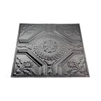 Rochester 2 ft. x 2 ft. Nail-Up Tin Ceiling Tile in Argento (Case of 5)