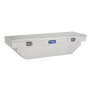 63 in. Bright Aluminum Angled Crossover Truck Tool Box (Heavy Packaging)