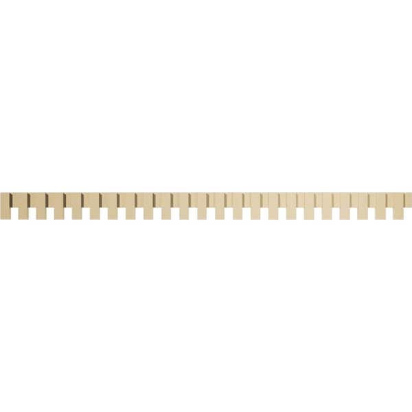 Ekena Millwork 1 in. D x 6 in. W x 92 in. L Primed Polyurethane Panel Moulding