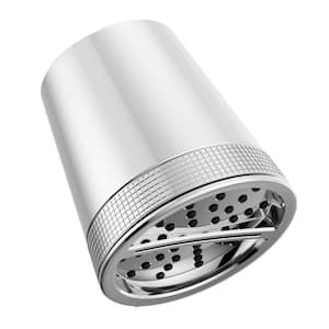 3-Spray Patterns 1.75 GPM 4.25 in. Wall Mount Fixed Shower Head in Lumicoat Chrome