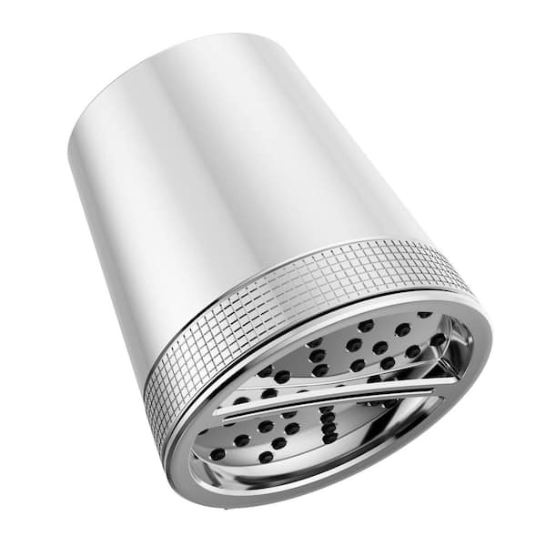 Delta 3-Spray Patterns 1.75 GPM 4.25 in. Wall Mount Fixed Shower Head ...