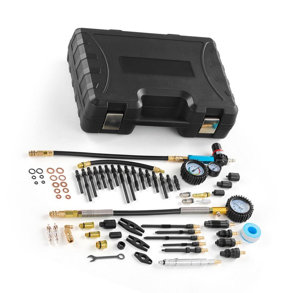Engine Cylinder Compression and Leak Tester Kit 0-700 PSI Pressure Gauge, 0-100 PSI Leak Gauge Automotive Testing Tool price history on PriceWatchPro