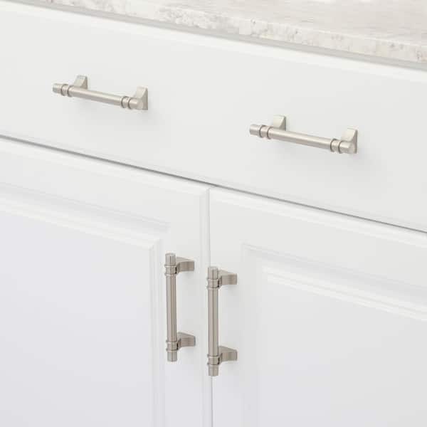 Davenport 3-3/4 in. (96mm) Classic Satin Nickel Bar Cabinet Pull