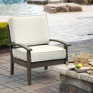 ProFoam 24 in. x 24 in. Sand Cream 2-Piece Deep Seating Outdoor Lounge Chair Cushion