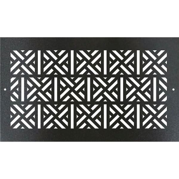 Metal Screw-In Floor Register. Duct Opening 4x10 (Overall 6x12) - Cherokee Design