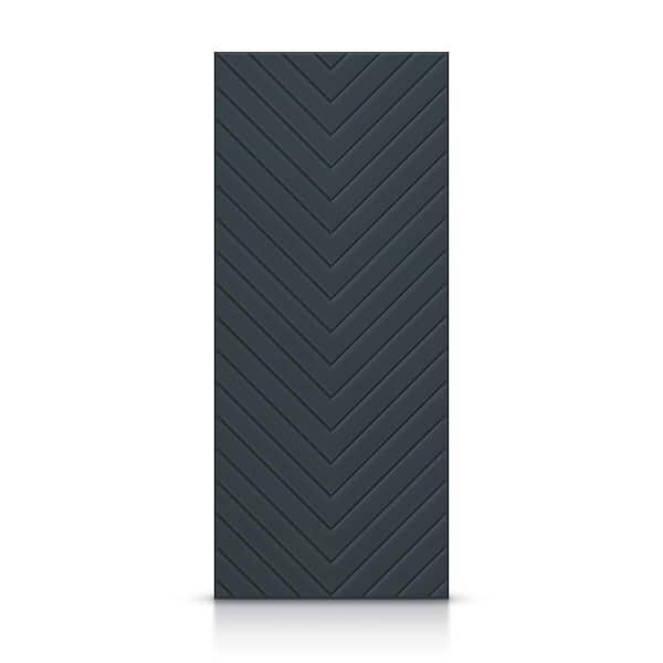 CALHOME 42 in. x 80 in. Hollow Core Charcoal Gray Stained Composite MDF Interior Door Slab