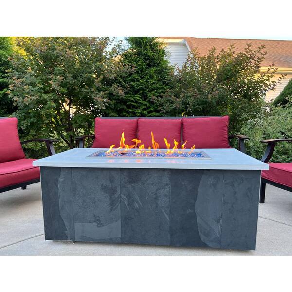 Celestial Fire Glass 30 in. x 10 in. CSA Certified Fire Pit Burner Kit,  Stainless Steel, Propane, Electronic Ignition CSA-30-10 - The Home Depot