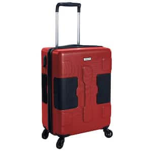 Red V3 Hard Shell Carry On Rolling Travel Suitcase Luggage Bag with Wheels