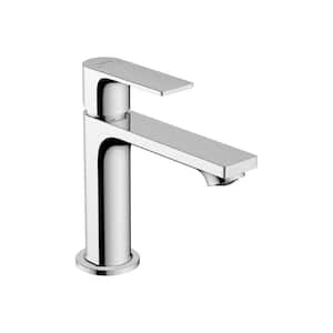 Rebris E Single Handle Single Hole Bathroom Faucet in Chrome