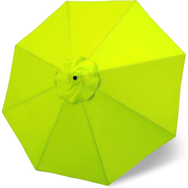 Cubilan Patio Umbrella 9 ft Replacement Canopy for 8 Ribs-Lime Green, Market Umbrella