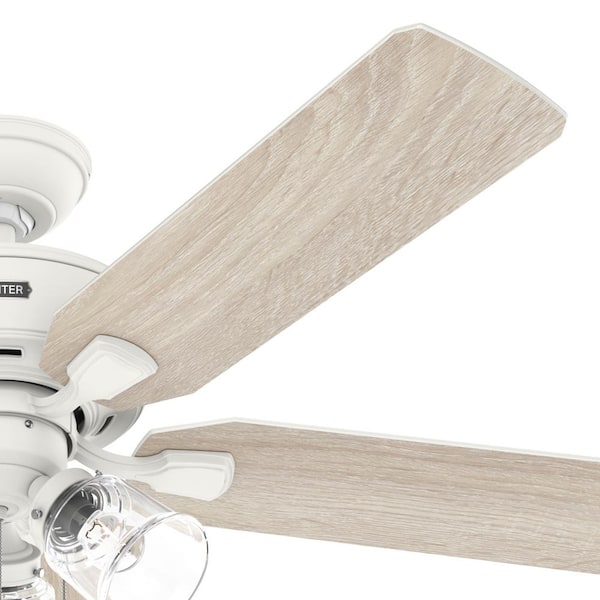 Hunter Rosner 52 in. Indoor Matte White Ceiling Fan with