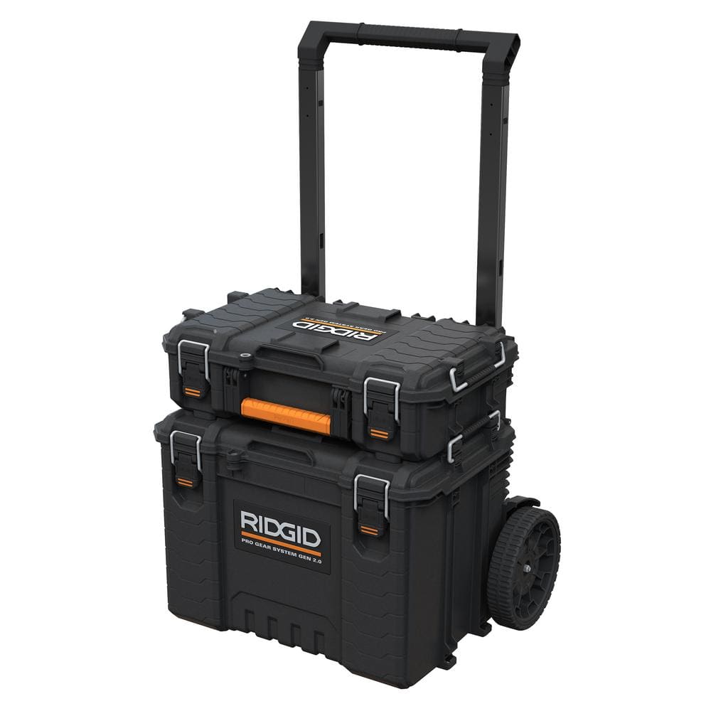 RIDGID Pro Gear System Gen 2.0 Stackable Rolling Tool Box and Compact ...