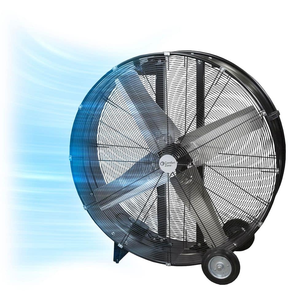 Comfort Zone 42 in. 2-Speed Industrial Drum Fan CZMC42 - The Home