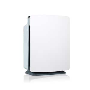 BreatheSmart FIT50 900 sq. ft. HEPA Console Air Purifier with Fresh Filter for Allergens, Odors and Smoke in Whites