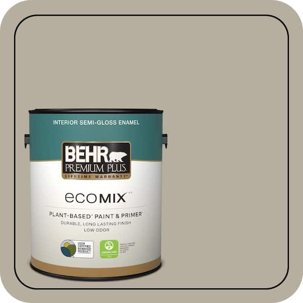 1 gal. #N320-4 Camping Tent Semi-Gloss Enamel EcoMix Plant-Based Interior Paint & Primer