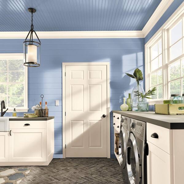 BEHR MARQUEE 1 qt. #PPU15-13 Blue Hydrangea One-Coat Hide Semi