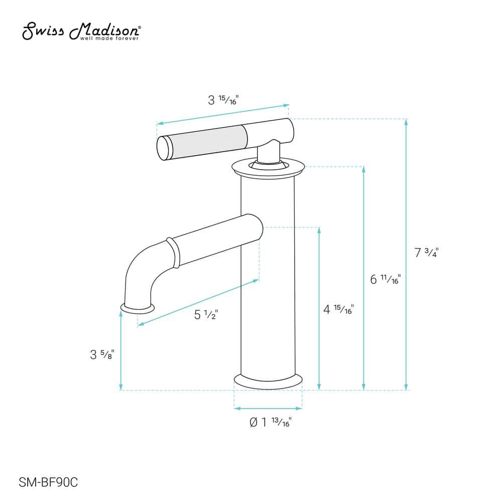 Avallon Chrome Single-Handle Bathroom Faucet