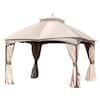 Garden Winds Riplock 350 Replacement Canopy In Beige For 10 Ft. X 12 Ft ...