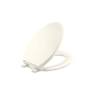 Glenbury Elongated Closed Front Toilet Seat in Biscuit