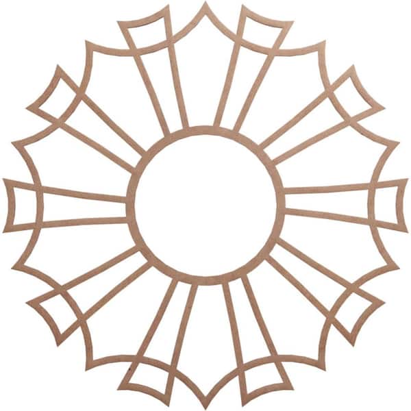 Ekena Millwork 0.375 in. x 32 in. x 32 in. Wood Medallion Moulding