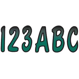 Series 200 Registration Kit, Cursive Font With Top to Bottom Color Gradations, Forest Green/Black