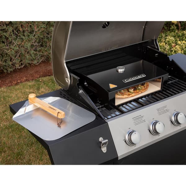 Cuisinart Grill Top Gas Or Charcoal Outdoor Pizza Oven Kit (2-Piece)  Cpo-700 - The Home Depot