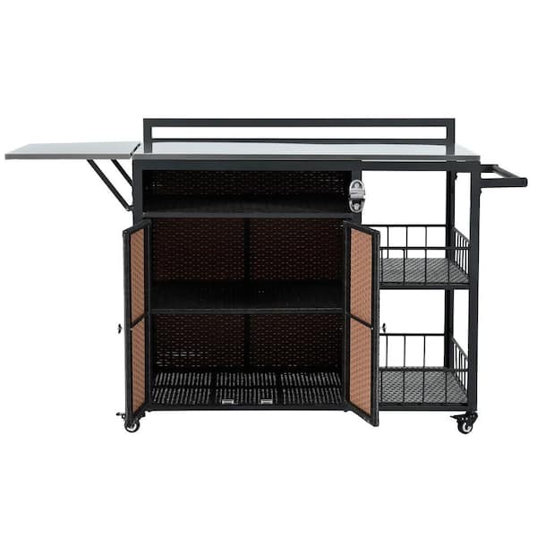 Dark Brown Grill Carts