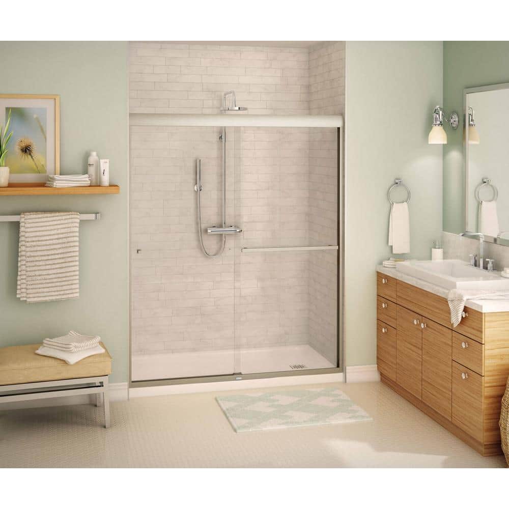 MAAX Aura SC 60 in. x 71 in. Semi-Frameless Sliding Shower Door in