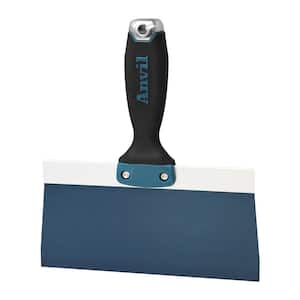 8 in. Blue Steel Taping Knife with Soft Grip Handle