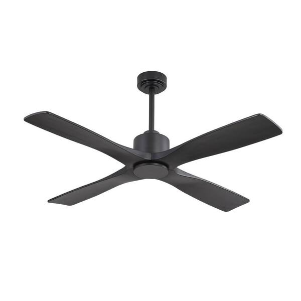 MLiAN 48 In. (4 ft.) DC Indoor Ceiling Fan with Remote, 4 Solid Wood