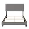 Boyd Sleep Milan Upholstered Linen Platform Bed, King, Gray MIL898EK