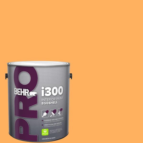 BEHR PRO 1 gal. #280B-5 Vintage Orange Eggshell Interior Paint