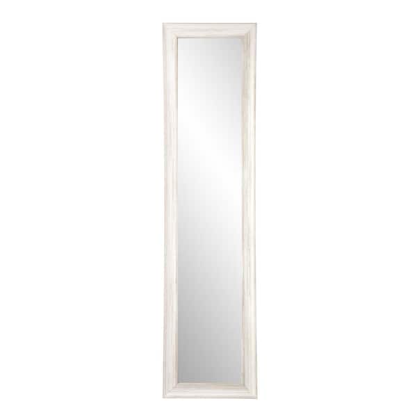 BrandtWorks Oversized White Wood Farmhouse Rustic Mirror (70.5 in. H X 21 in. W)