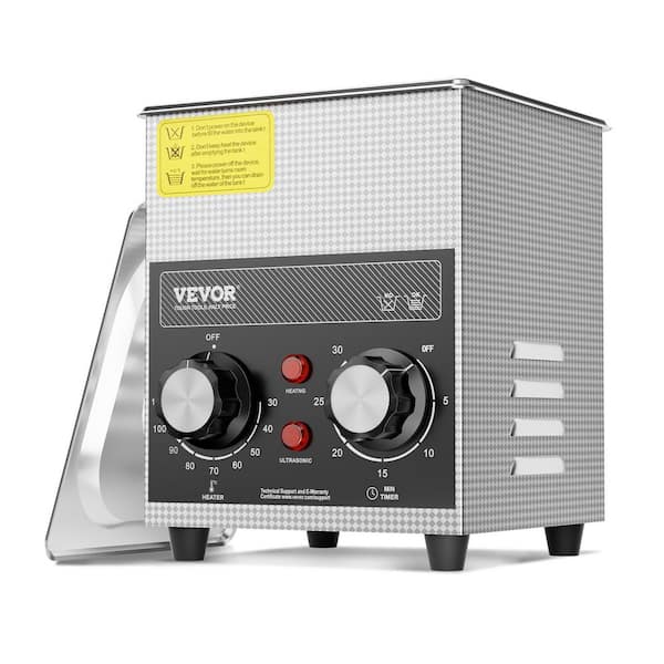 2L Ultrasonic Machine with Heater, Timer and Basket, Digital Sonic Machine for Jewelry Cleaner
