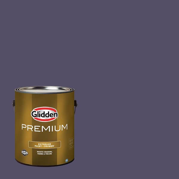 Glidden Premium 1 gal. PPG1165-7 Victory Blue Satin Exterior Latex