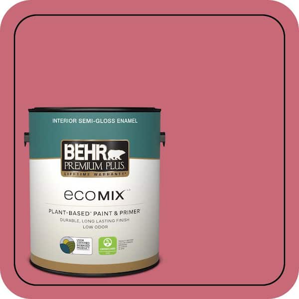 1 gal. #P140-5 Lovebirds Semi-Gloss Enamel EcoMix Plant-Based Interior Paint & Primer