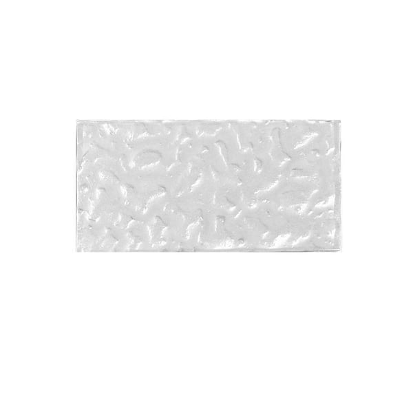 ABOLOS Metallics Smoky Haze Glossy Silver Subway 3 in. x 6 in. Textured Glass Decorative Tile (24 sq.ft./Case)