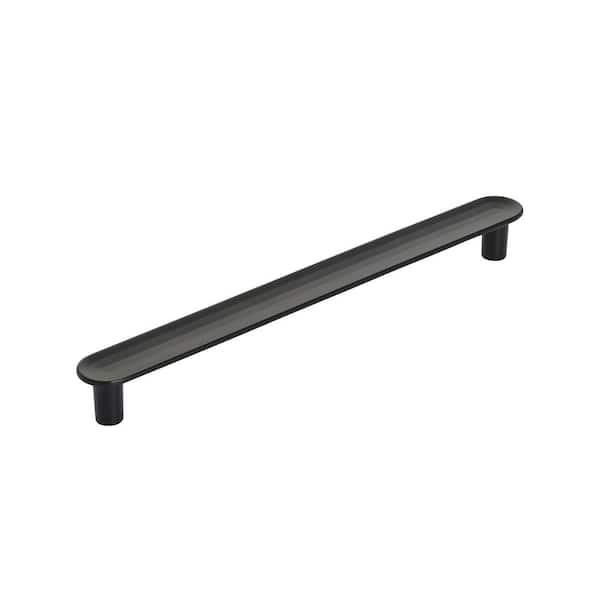 Amerock Concentric 6-5/16 in. (160mm) Modern Matte Black Bar Cabinet Pull