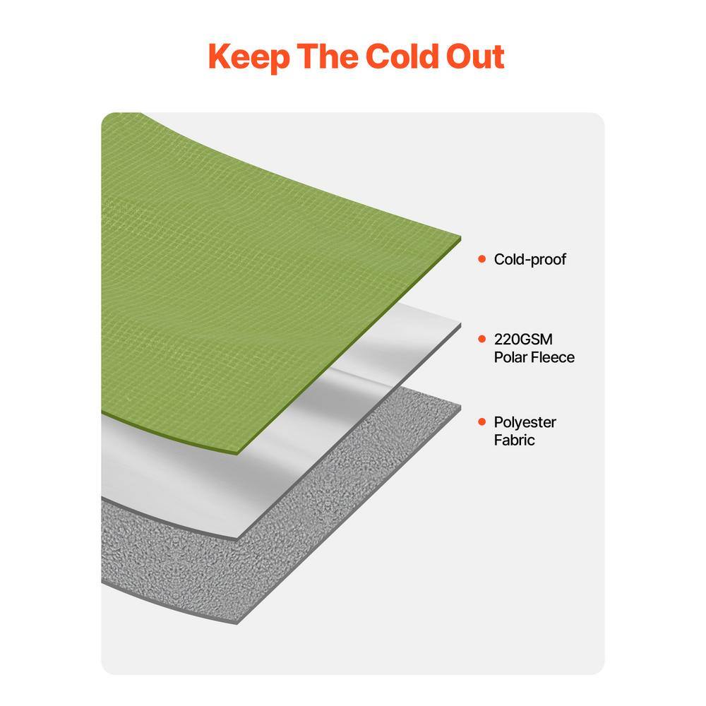 Large Army Green Waterproof Polyester Travel Blanket