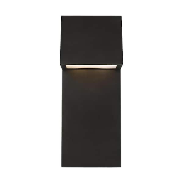 Generation Lighting Rocha Large 2-Light Antique Bronze LED Outdoor Wall Lantern Sconce (1-Pack)