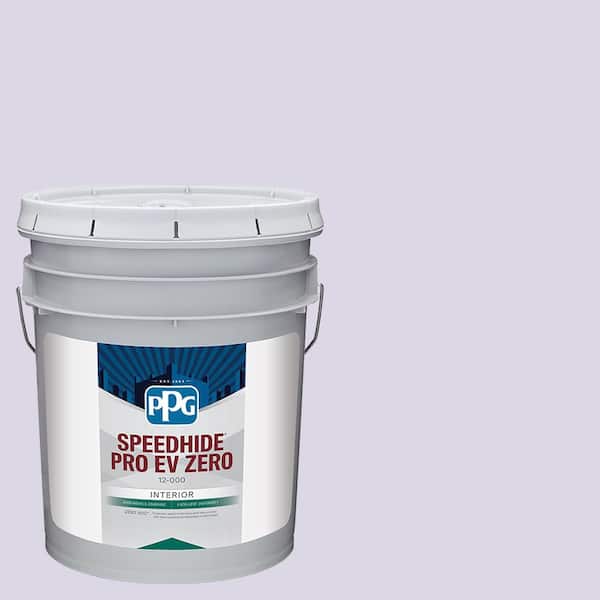 PPG Speedhide Pro EV Zero 5 gal. PPG1247-3 Misty Violet Semi-Gloss Interior Paint