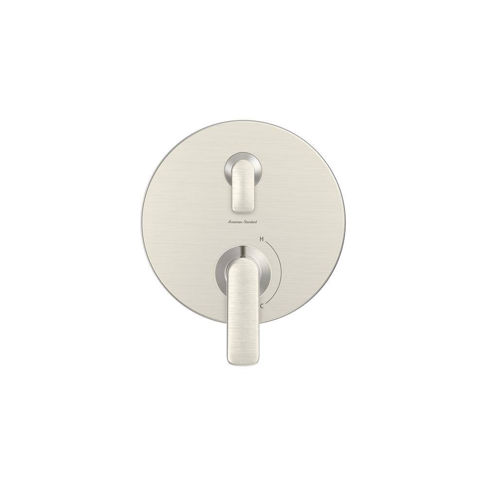 Brushed Nickel 2-Handle Pressure Balance Valve Trim Kit