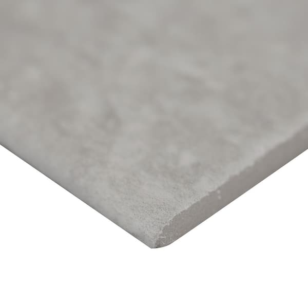 MSI Ansello Grey Bullnose 3 in. x 18 in. Matte Porcelain Wall Tile (10 sq. ft./Case)