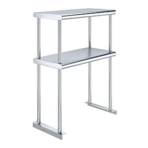 12 in. x 24 in. Stainless Steel Double OverShelf for Kitchen Utility Table : 2-Tier Overshelf