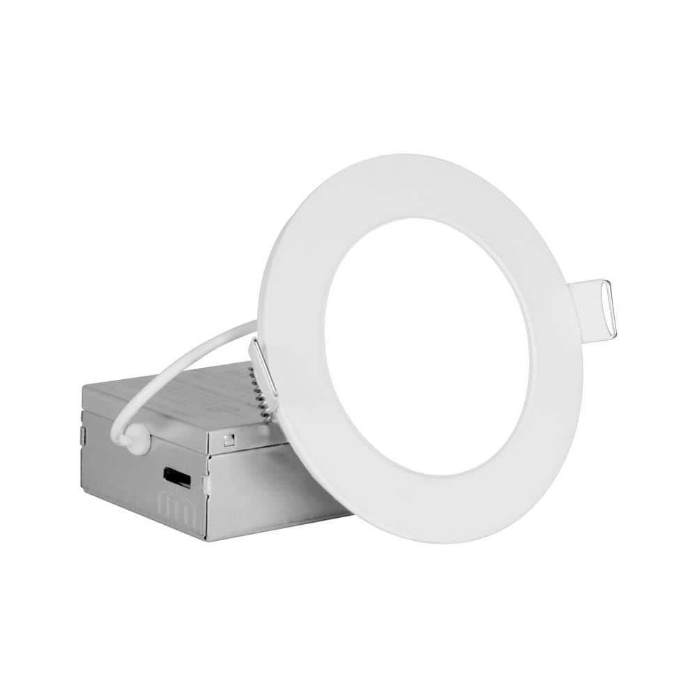 RELS 4 in. Round Selectable IC-Rated Integrated LED Recessed Downlight Trim Kit, White price history on PriceWatchPro