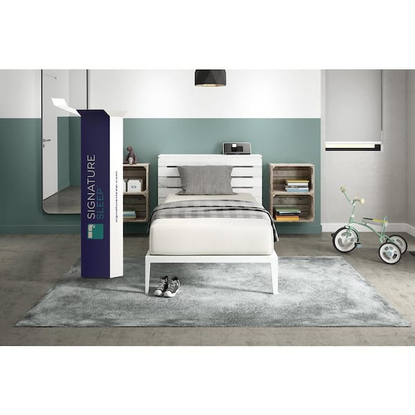 Signature Sleep Tranquility 12in. Plush Memory Foam Tight Top Twin Mattress